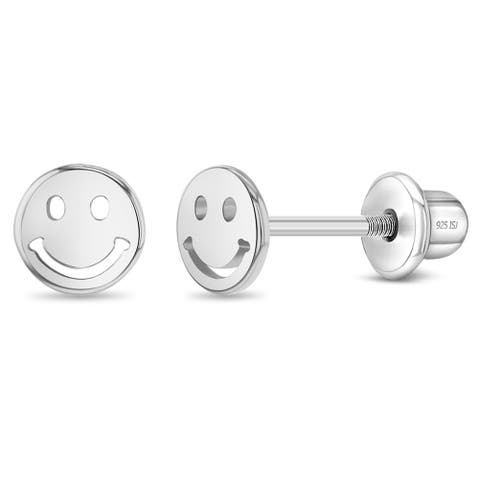 Polished Smiling Face Earrings