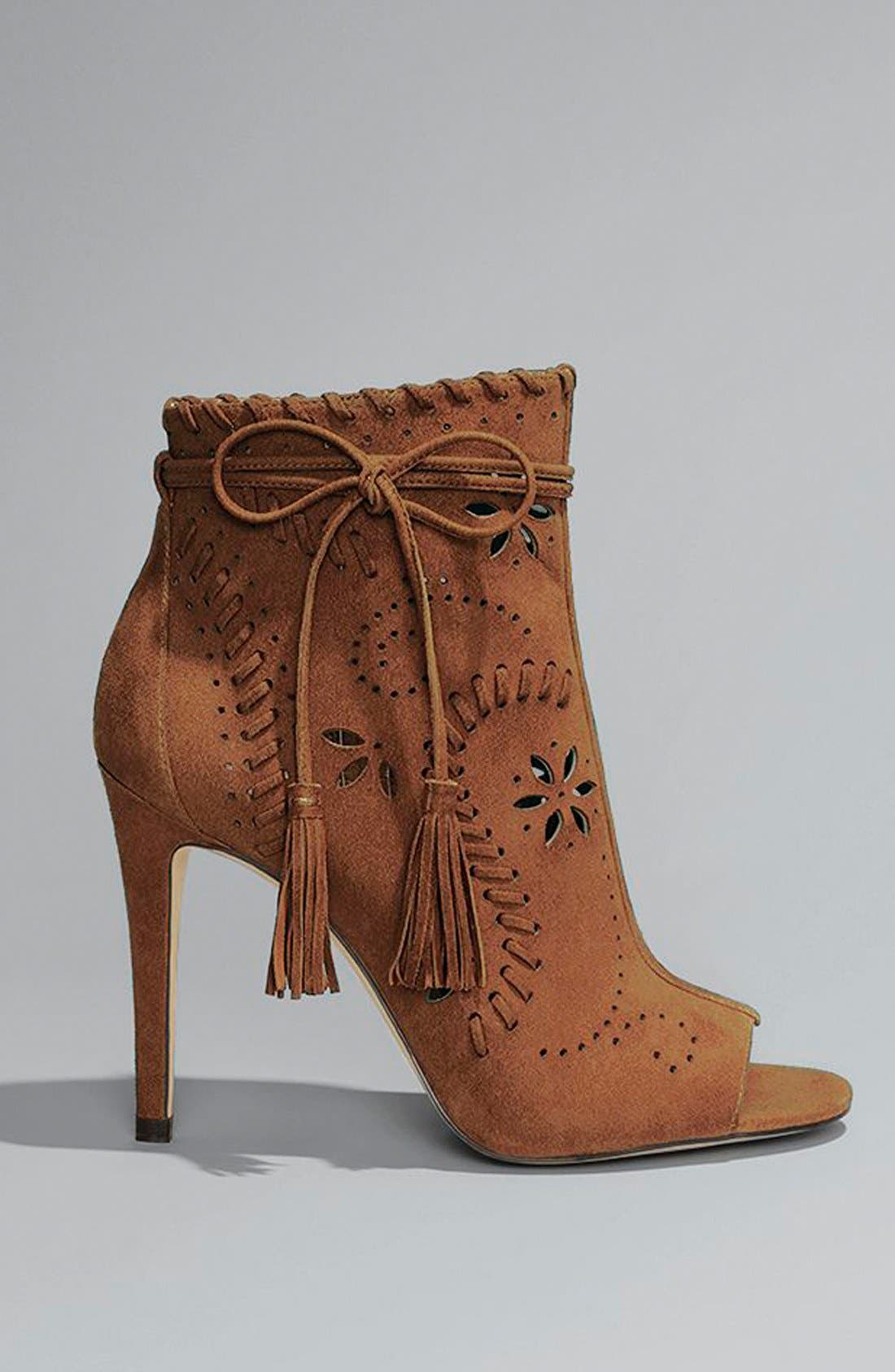 Ivanka Trump 'Daner' Open Toe Bootie, Alternate, color, 