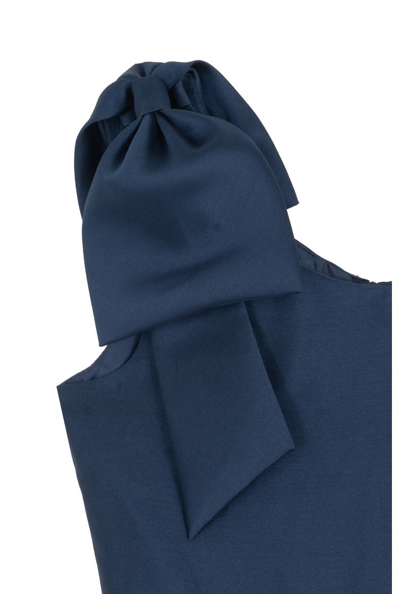 Kids' Mikao Bow Party Dress, Alternate, color, NAVY