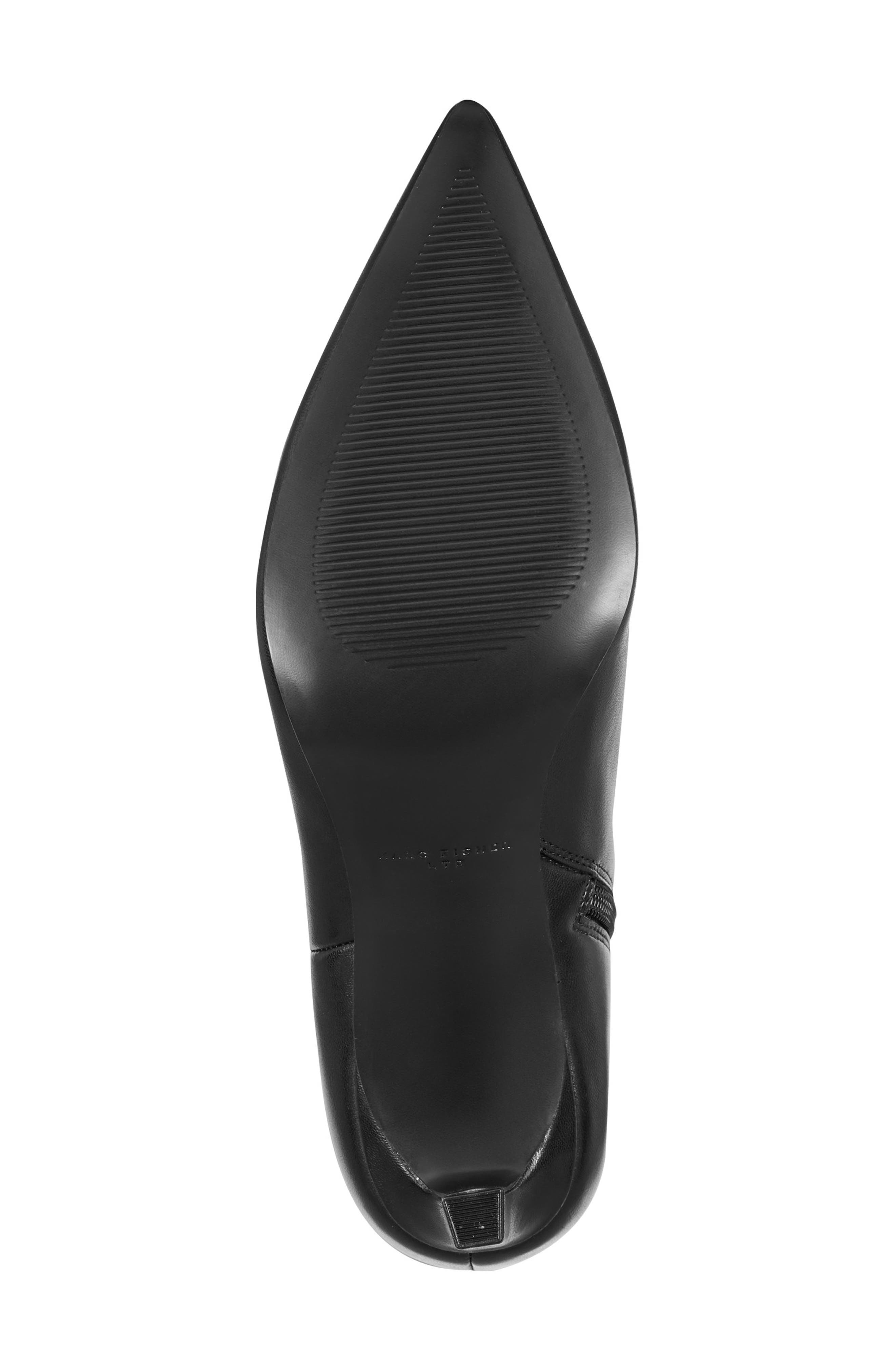 Marc Fisher LTD Esmee Pointed Toe Knee High Boot, Alternate, color, Black Leather