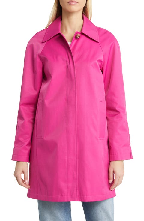 Mac Water Repellent Cotton Blend Raincoat