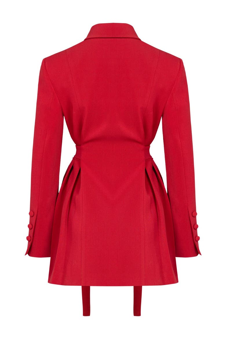 Wool Blend Your *Itch Jacket Dress, Alternate, color, Red