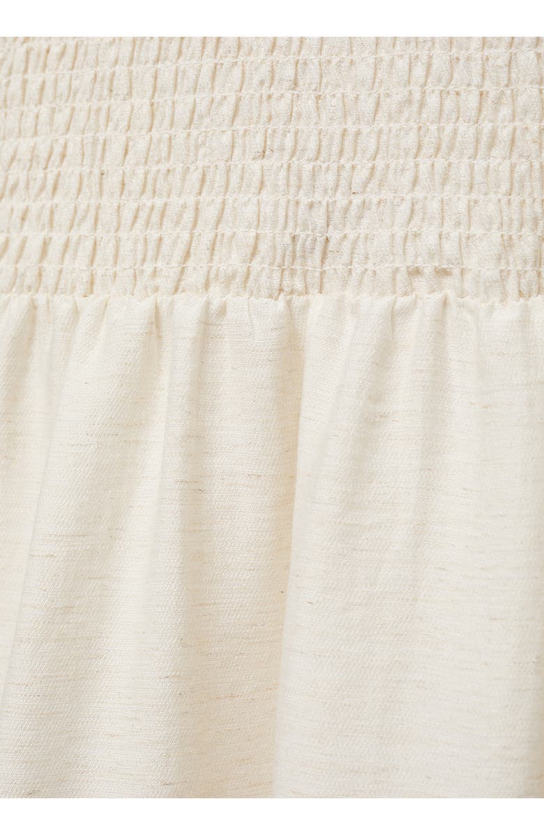 MANGO Smocked Tie Back Sleeveless Maxi Dress, Alternate, color, 