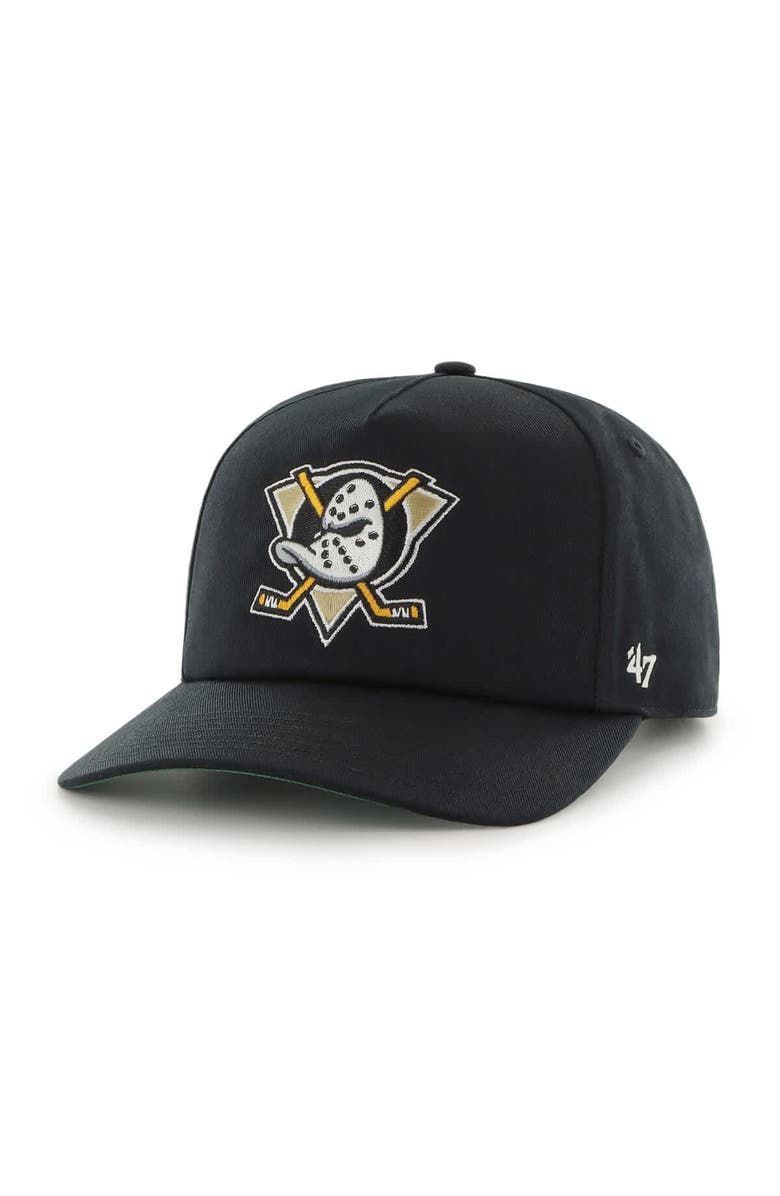 '47 Men's '47 Black Anaheim Ducks Nantasket Captain Adjustable Hat, Main, color, Black