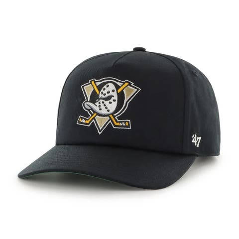 Men's '47  Black Anaheim Ducks Nantasket Captain Adjustable Hat