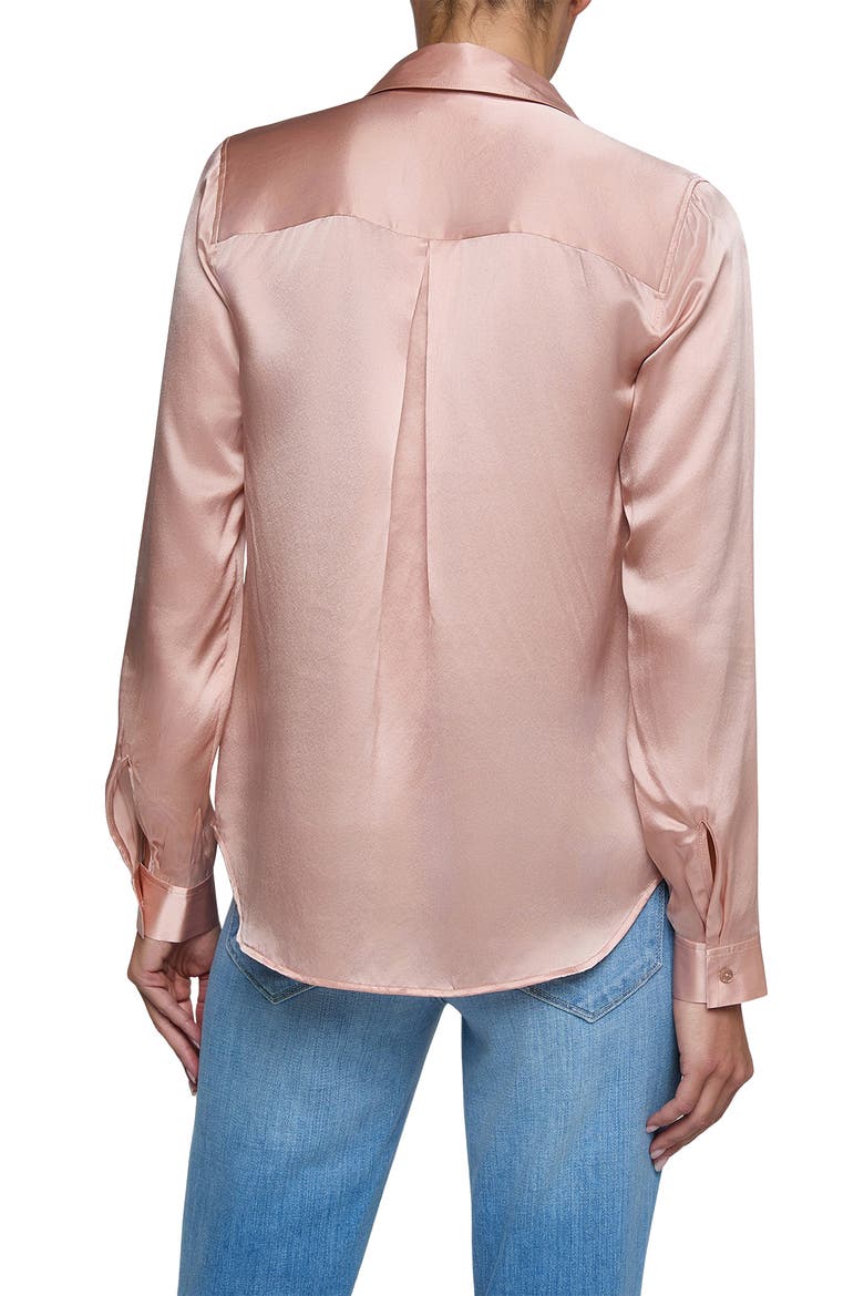 Tyler Silk Blouse, Alternate, color, MISTY ROSE
