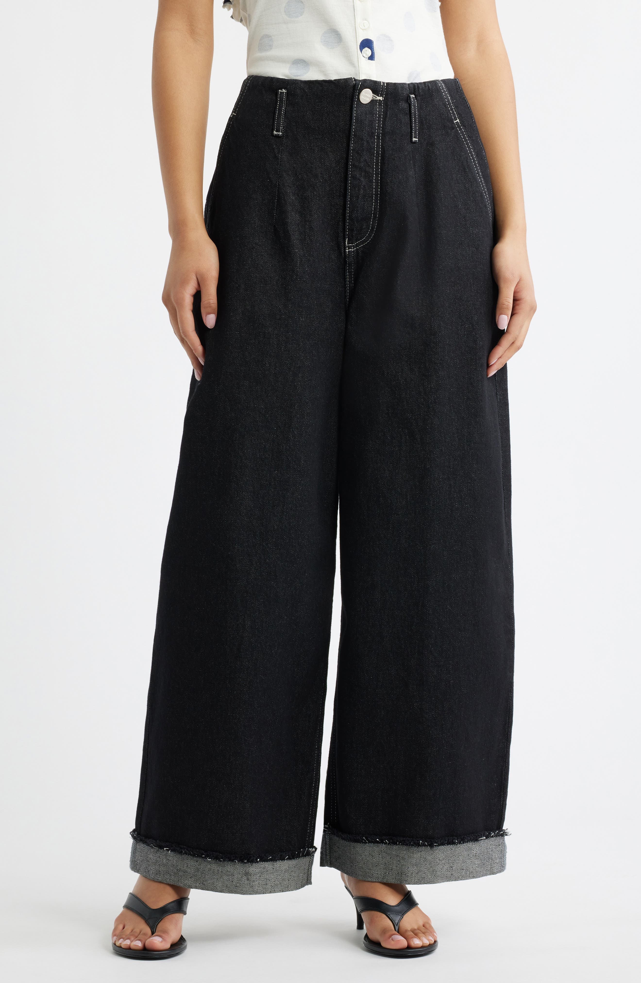 Pascal Loose Fit Raw Hem Jeans