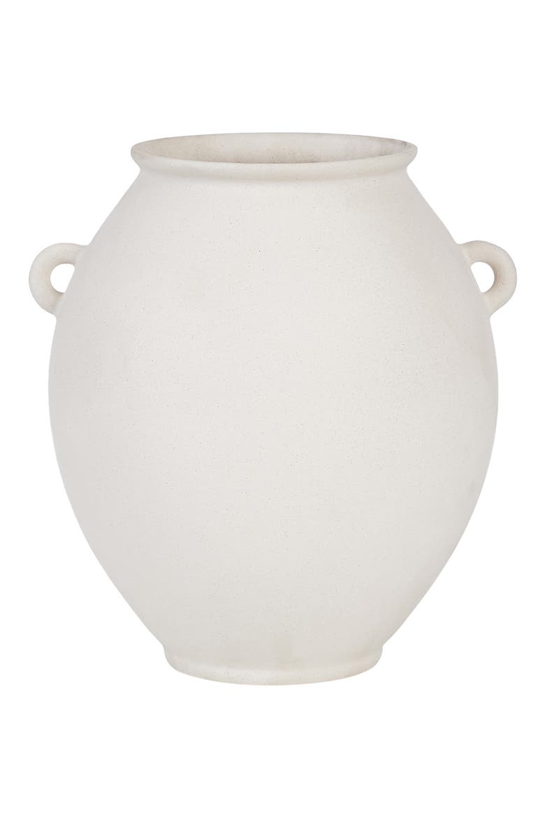 Yelva Stoneware Vase, Main, color, MATTE OFF-WHITE FINISH