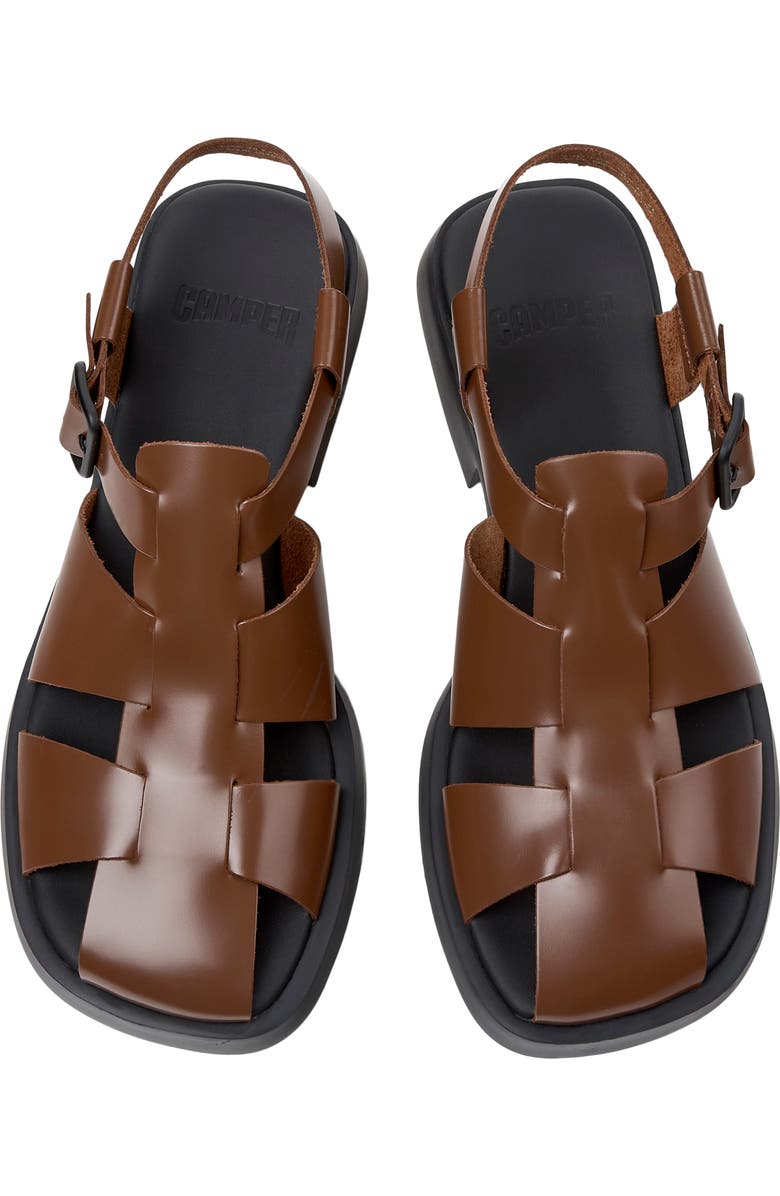 Camper Dana Fisherman Sandal, Alternate, color, Medium Brown