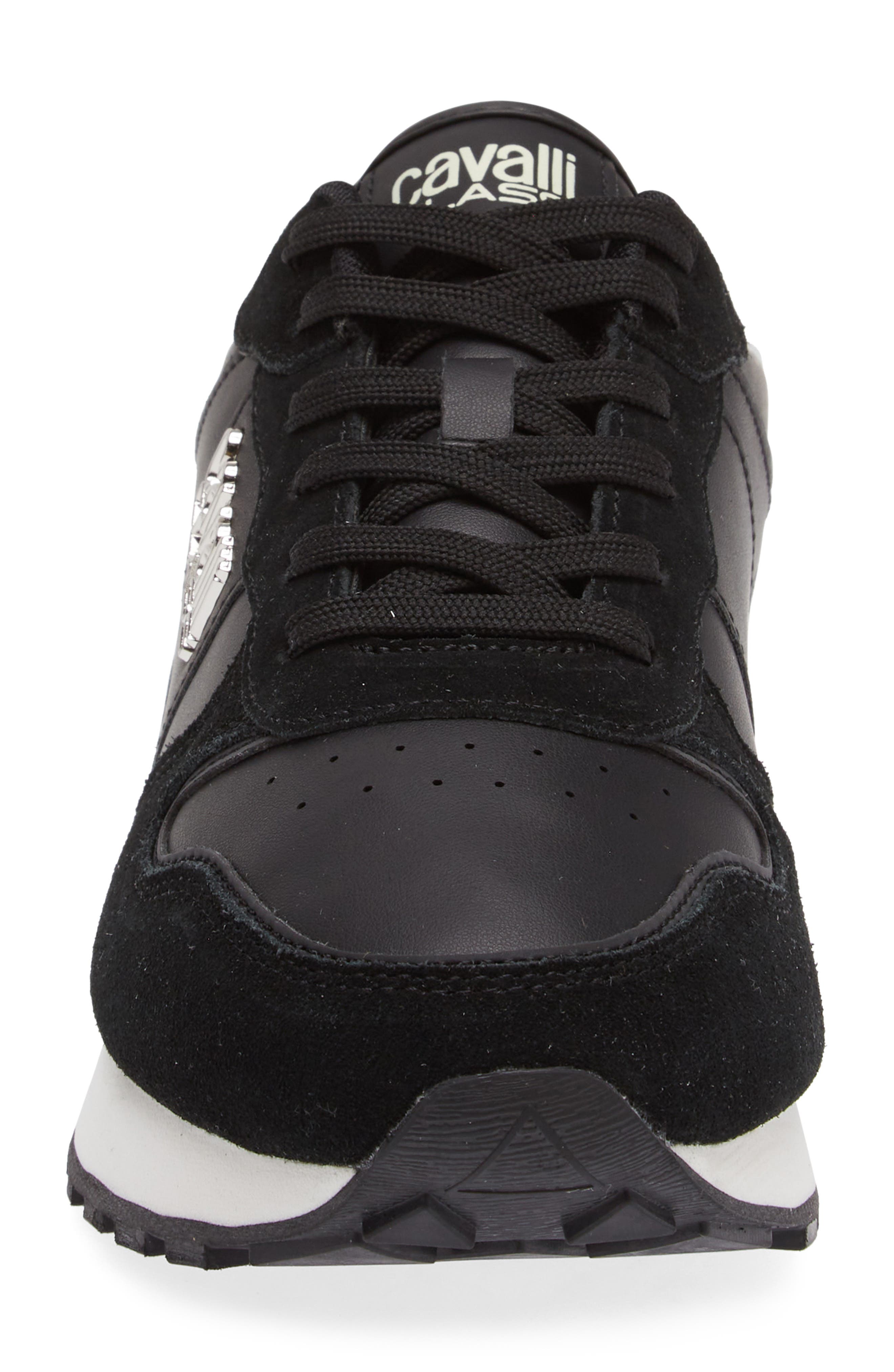 Roberto Cavalli Cavalli Class Snake Embossed Runner Shoe, Alternate, color, 