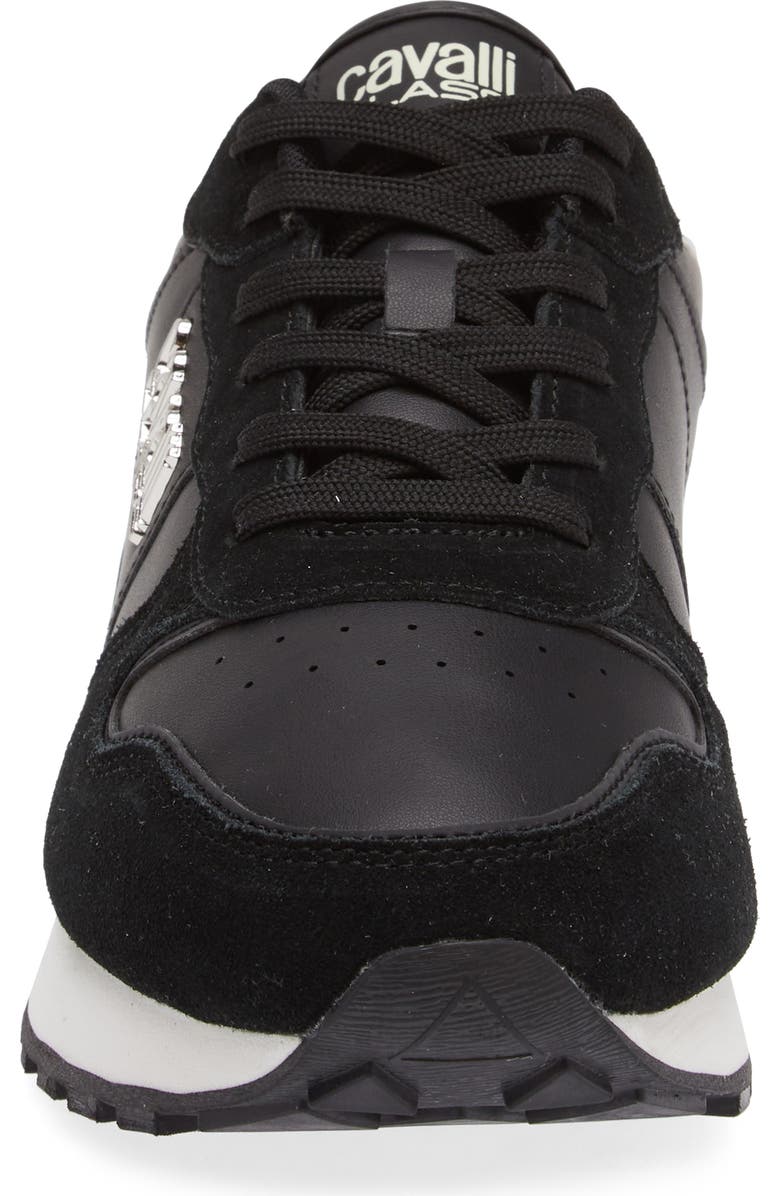 Roberto Cavalli Cavalli Class Snake Embossed Runner Shoe, Alternate, color,