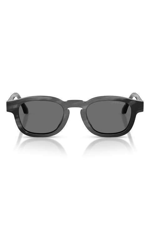 48mm Rectangle Sunglasses
