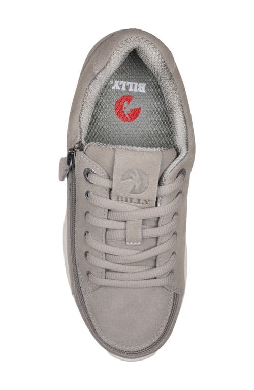 Billy Footwear Comfort Plush Zip Around Sneaker In Gray