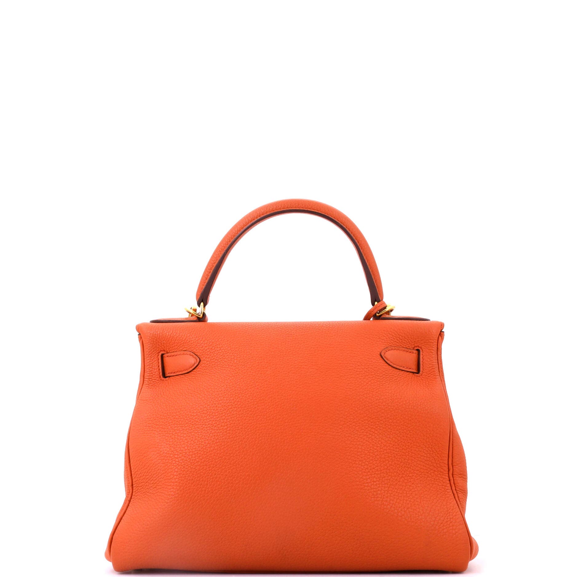 Kelly Handbag Orange Togo with Gold Hardware 28, Alternate, color, Brown