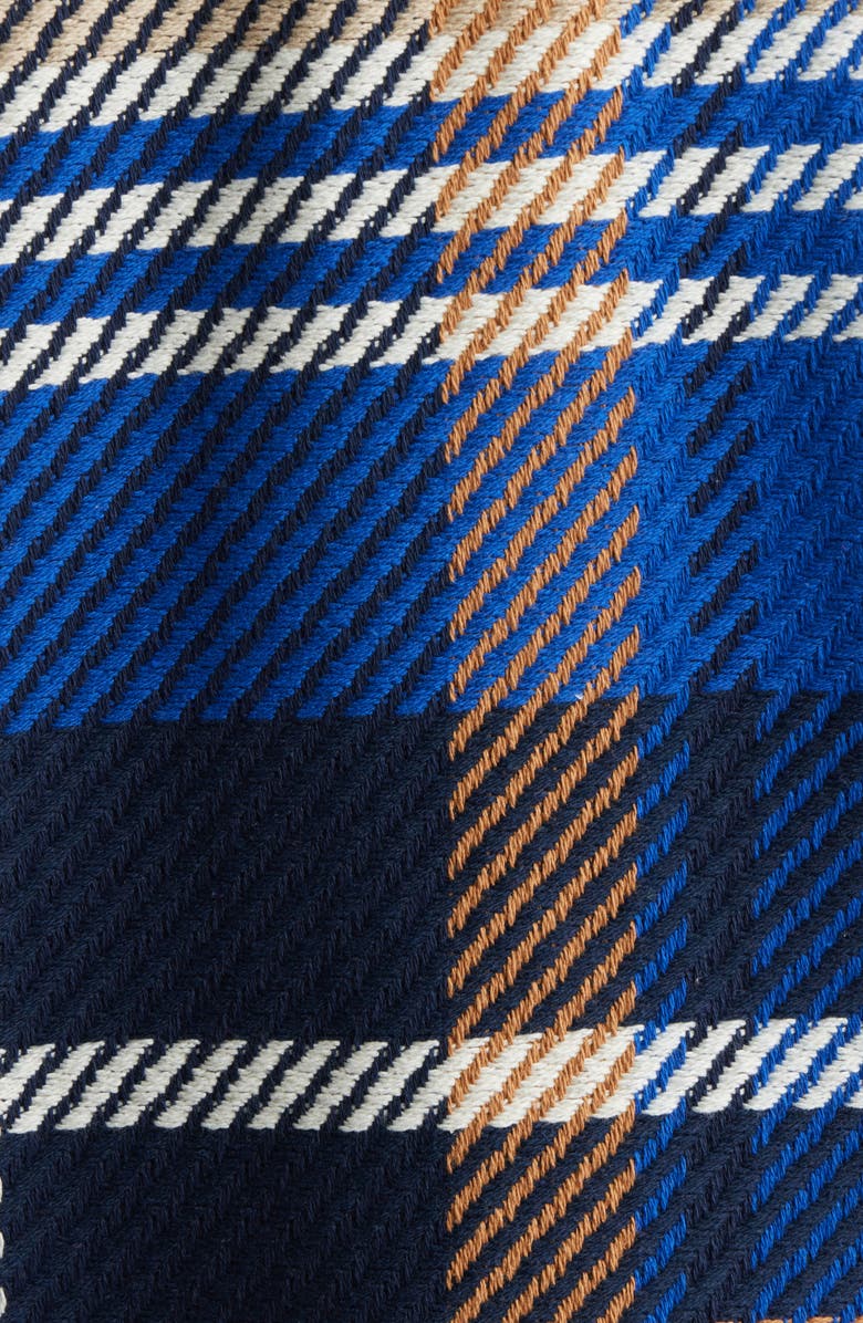 Wax London Whiting Plaid Overshirt, Alternate, color, Blue / Tan