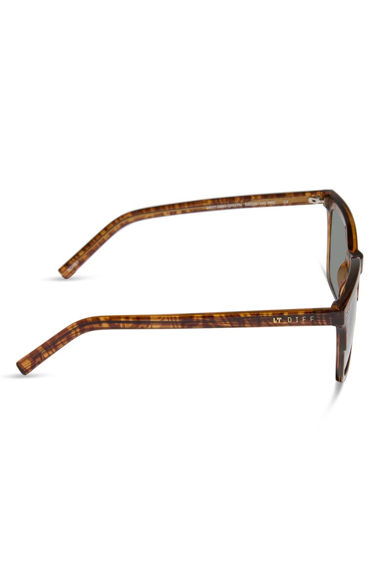 DIFF 53mm Bobby Square Sunglasses, Alternate, color, Golden Horn
