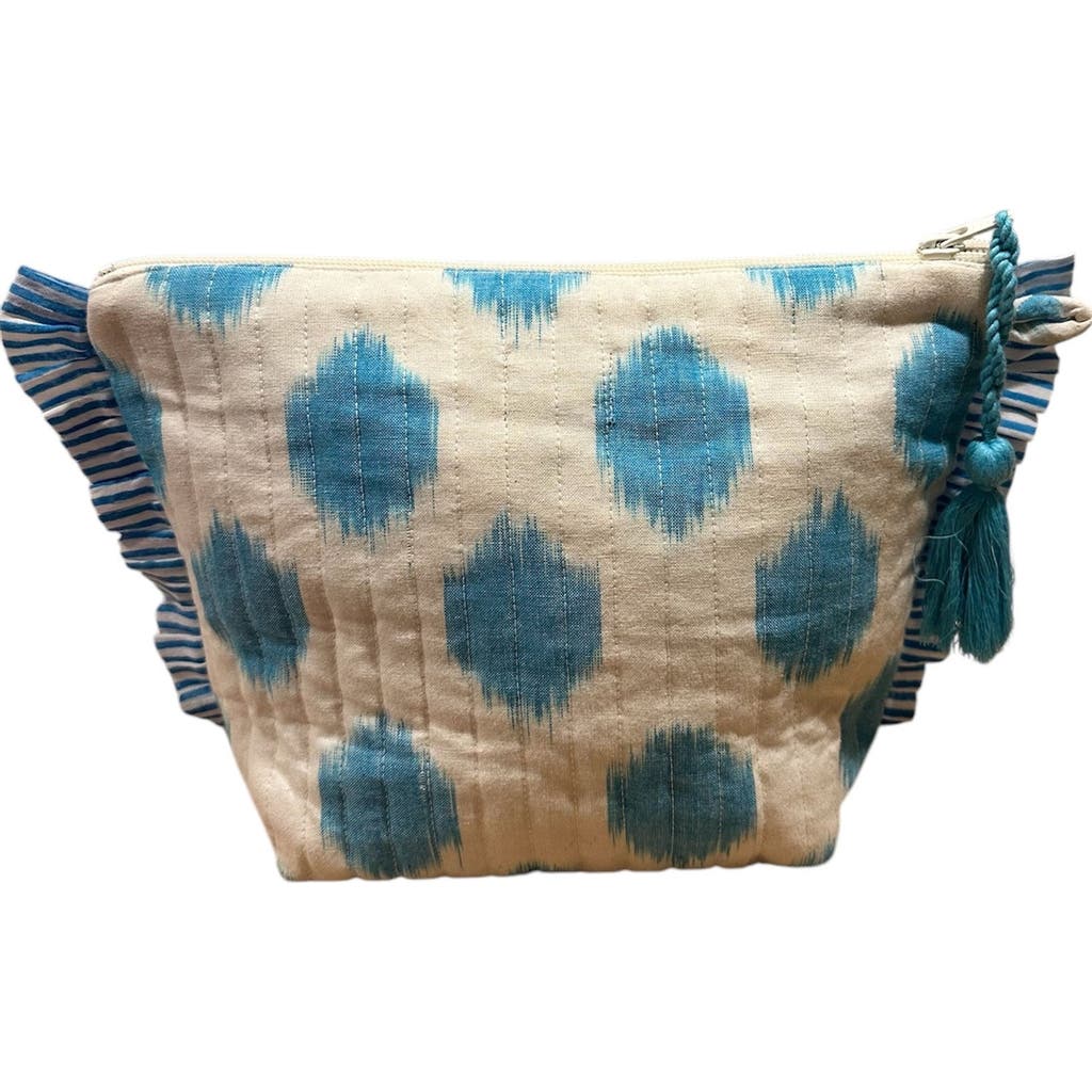 Mer St. Barth La Plage Ruffle Pouch In Brown