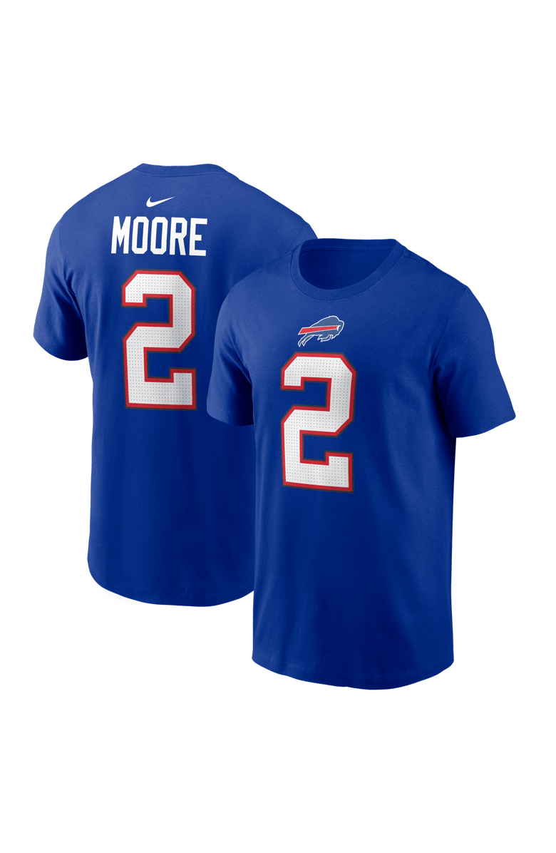 Nike Men's Nike D.J. Moore Royal Buffalo Bills Name & Number T-Shirt, Main, color, Royal
