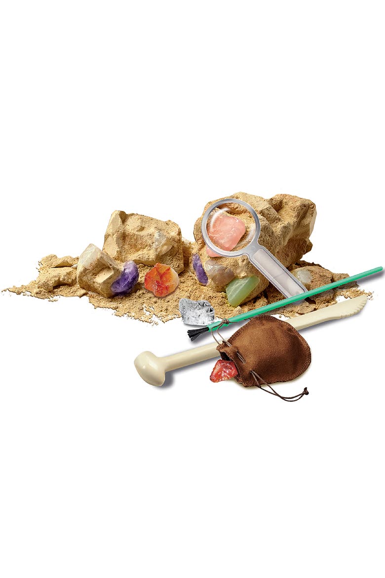 KidzLabs Crystal Mining Excavation Kit and Tool Set, Alternate, color, Multicolored