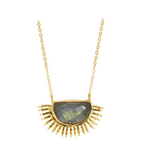 Sunrise Labradorite Pendant Necklace