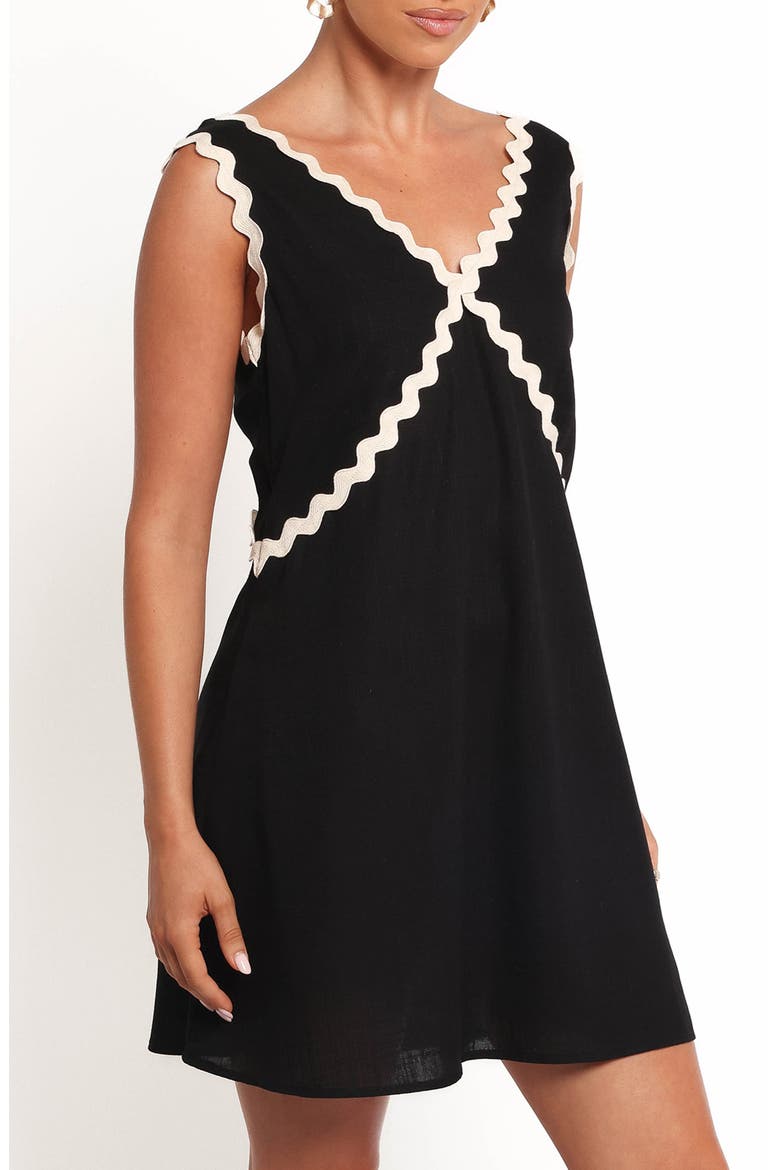 Lark Minidress, Alternate, color, BLACK