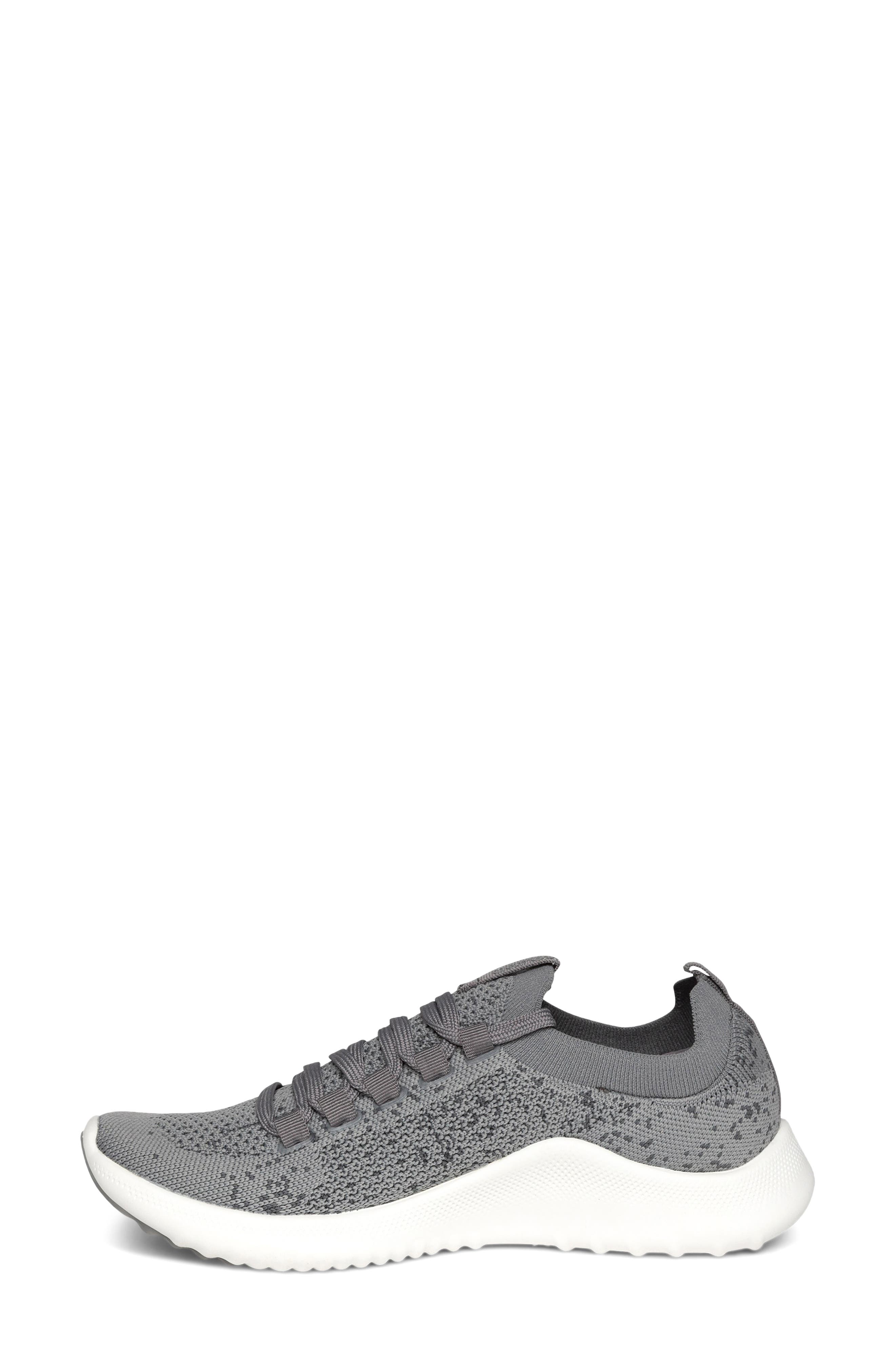 Carly Knit Sneaker, Alternate, color, GREY FABRIC