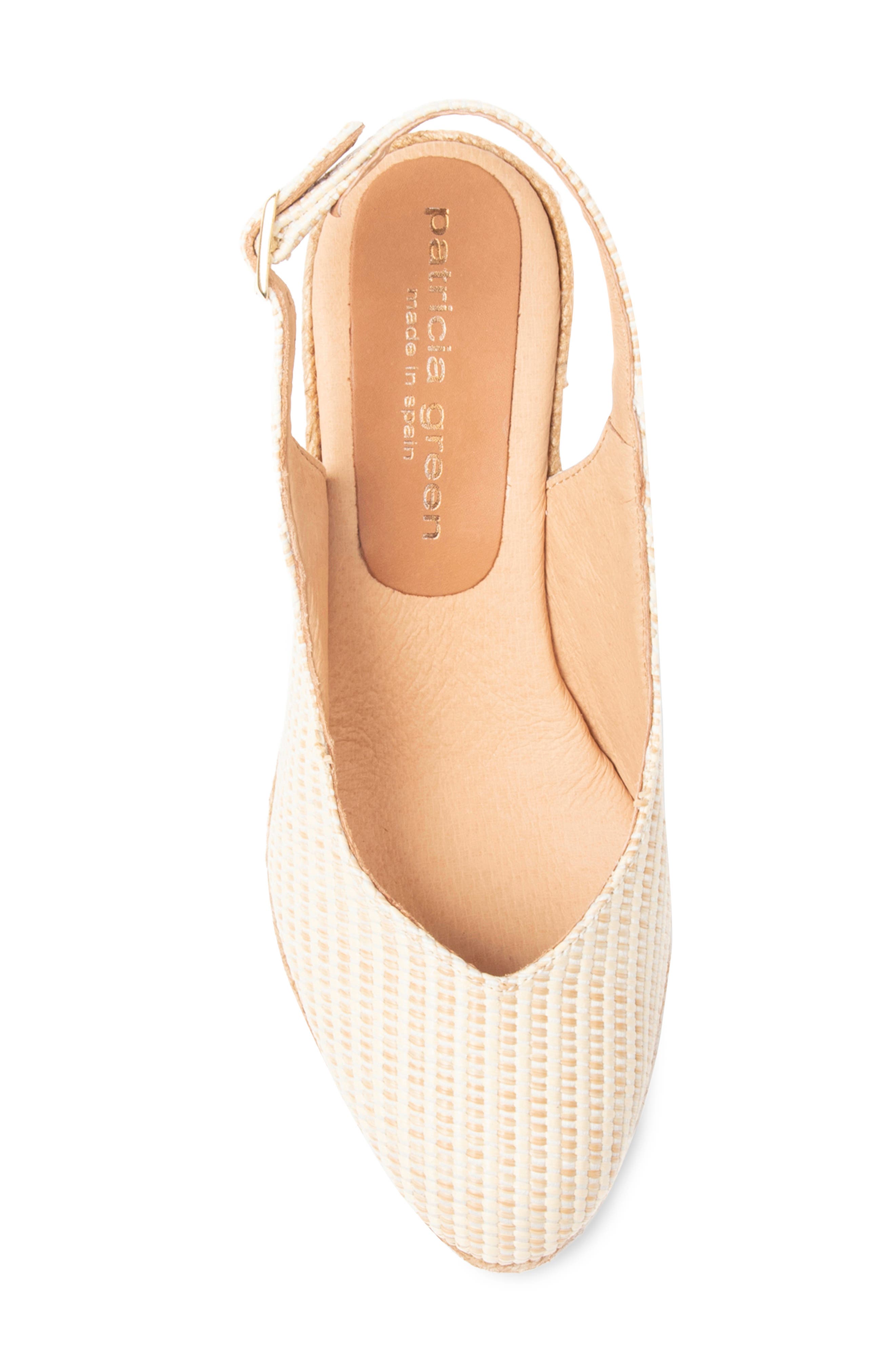 Poppy Slingback Espadrille Wedge, Alternate, color, NATURAL STRIPED RAFFIA