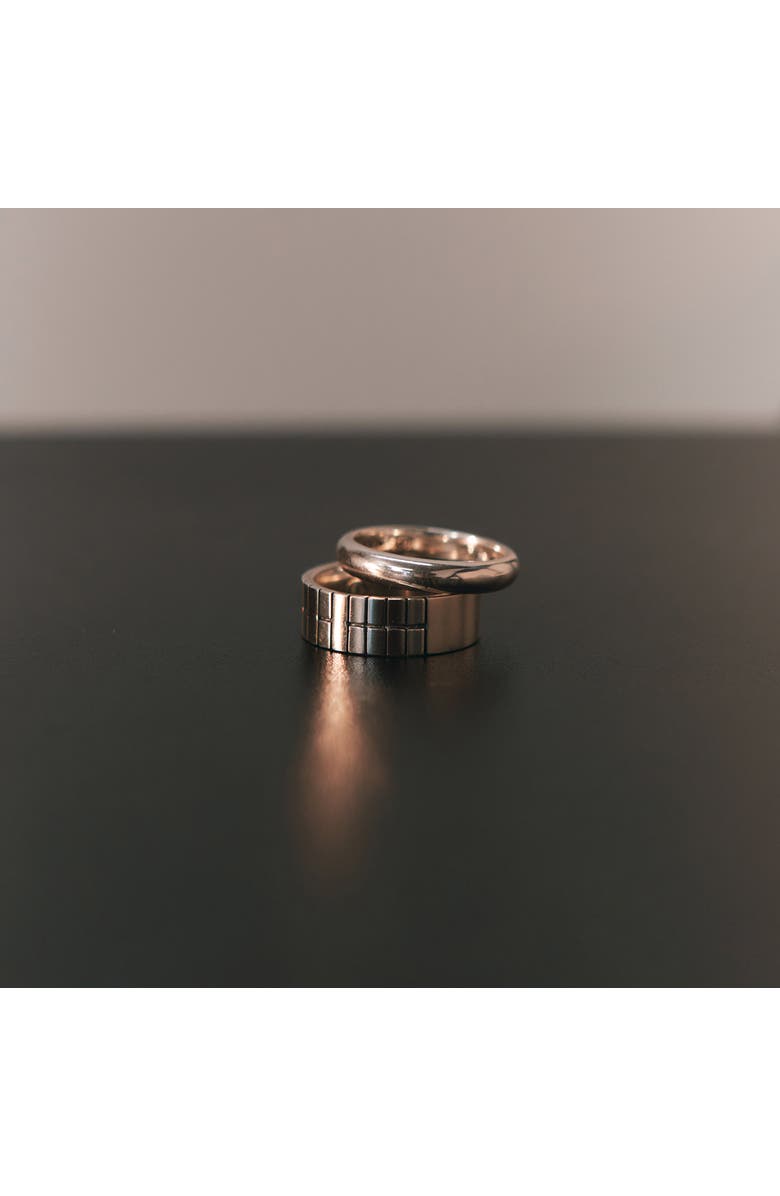 LOUPN Korean Trigram Ring, Alternate, color, Silver