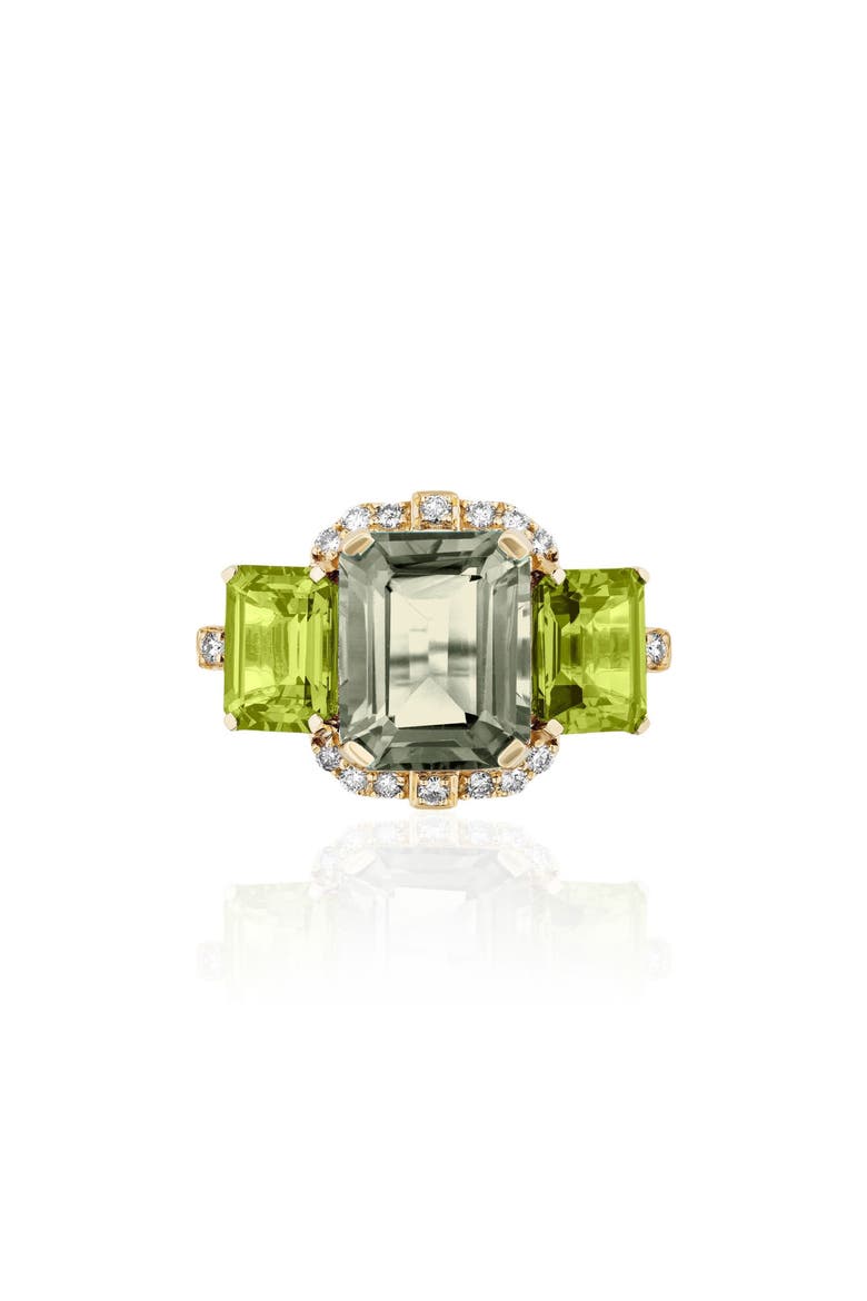 Gossip Semiprecious Stone Ring, Main, color, TRANSLUCENT GREEN