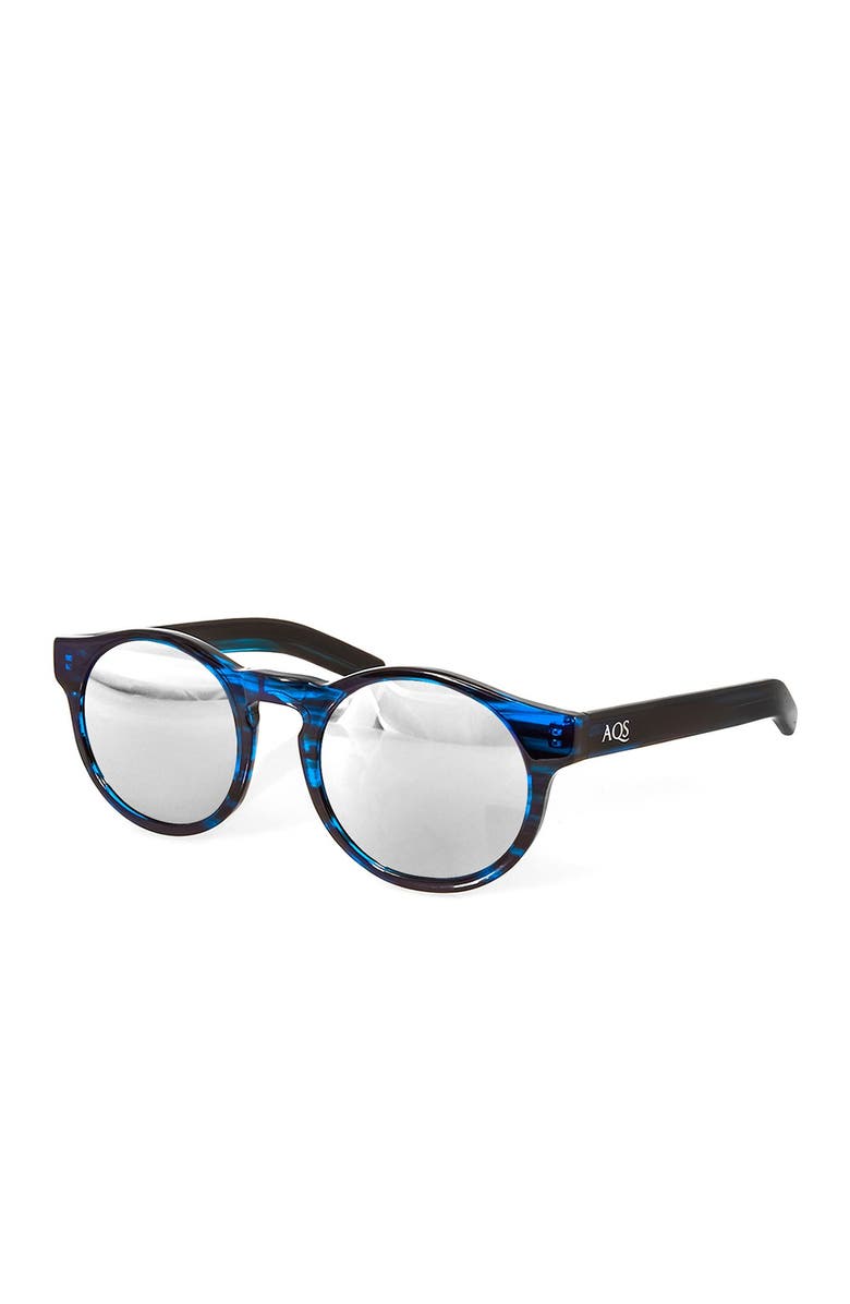 AQS Benni 49mm Blue Acetate Sunglasses, Main, color,