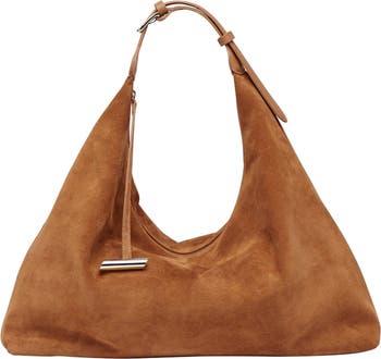 【LITTLE LIFFNER】 Pillow Hobo レザー バッグ/ 各色 Pillow Hobo Suede Dark Brown - Liffner