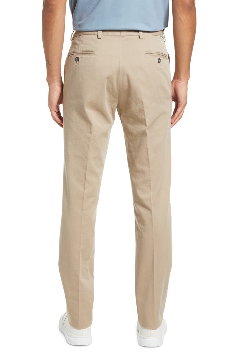 Charleston Khaki Fine Line Stretch Twill Pants, Alternate, color, KHAKI