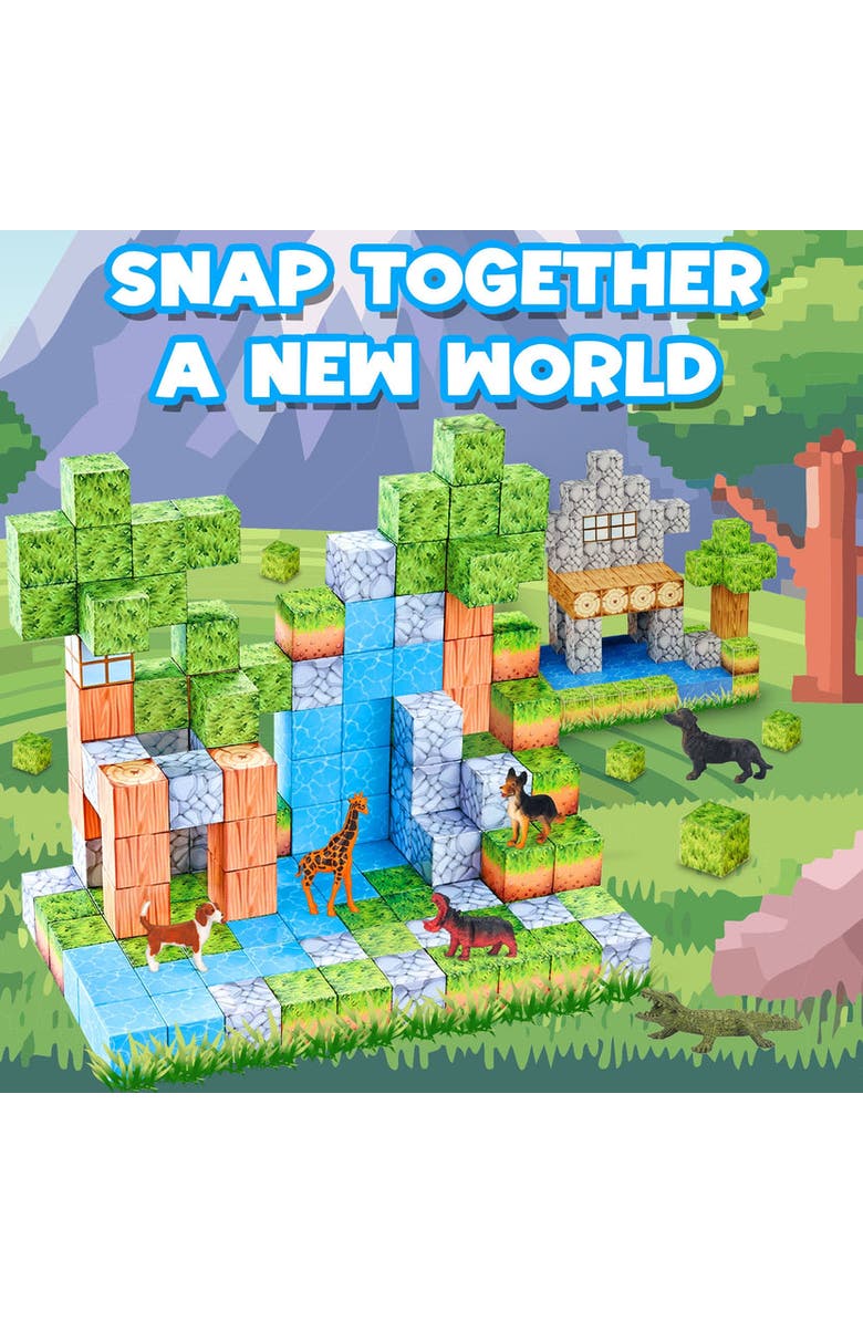 CONTIXO 145 Pcs Magnetic Building Cube Game, Alternate, color, Multi Color