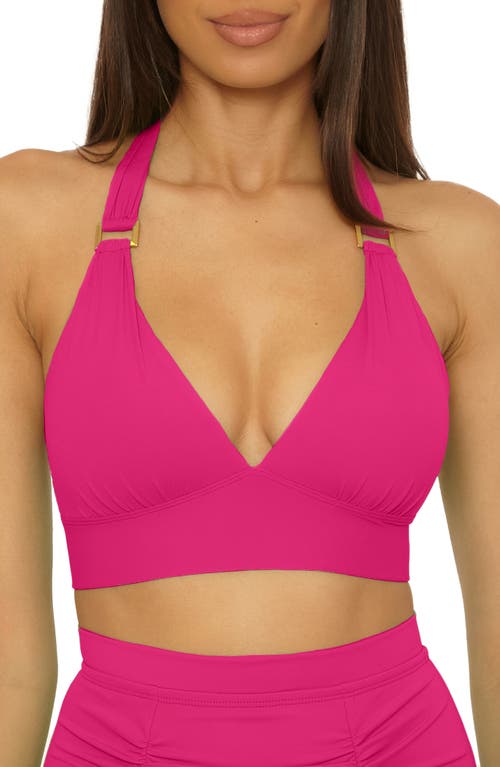 Soluna Sun Goddess Halter Bikini Top In Pink