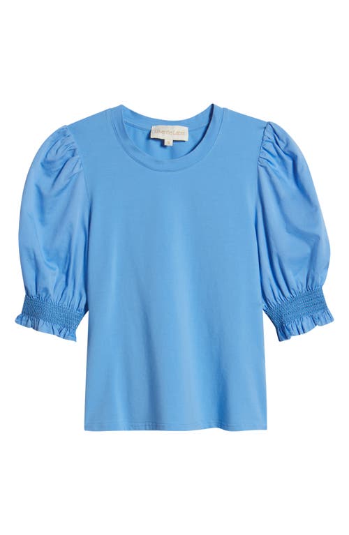 Love The Label Lali Solid Tee Top In Sky Blue