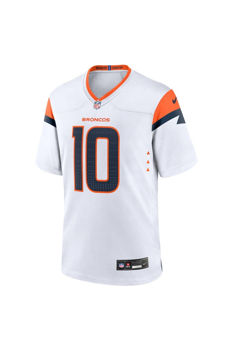 Men's Nike Bo Nix  White Denver Broncos Game Jersey, Alternate, color, White