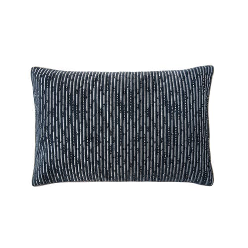 Elisabeth York Wren Accent Throw Pillow Decor In Blue