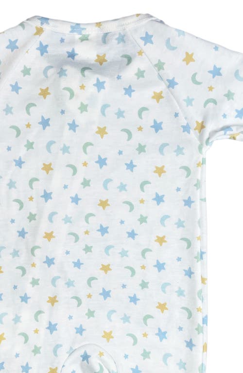 Toby Moon & Stars Footie, Cap & Teether Set In Ivory