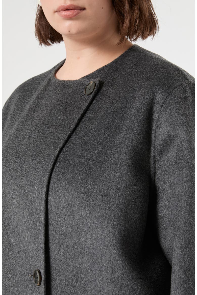 Virgin Wool Coat, Alternate, color, DARK GREY