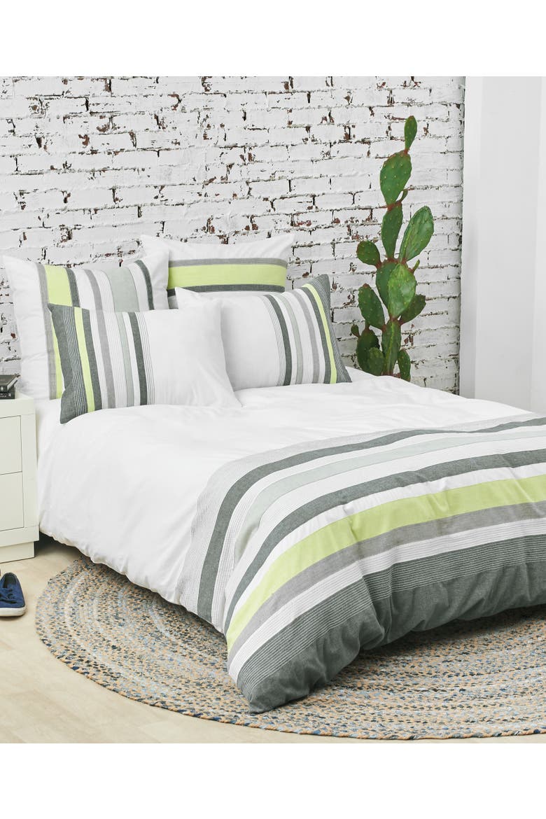 Jones Cotton Euro Pillow Sham 26" x 26", Alternate, color, White