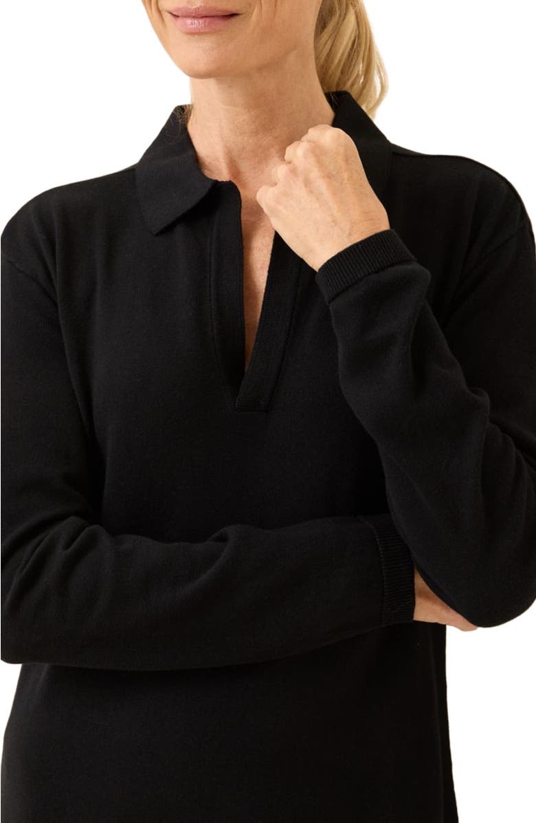 Pact Organic Cotton Classic Fine Knit Collared Sweater Dress, Alternate, color, 