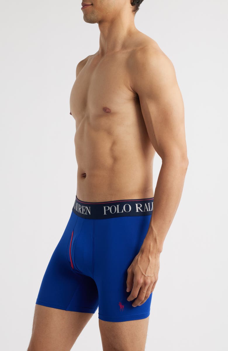 Polo Ralph Lauren Assorted 3-Pack 4D-Flex Microfiber Boxer Briefs, Alternate, color,