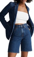 Madewell Double Breasted Cotton Denim Blazer