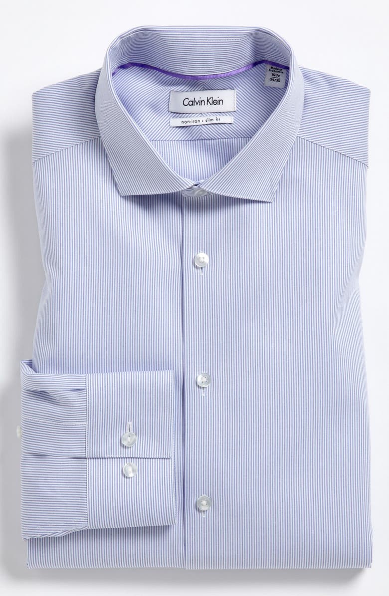 Calvin Klein Slim Fit Dress Shirt, Main, color,