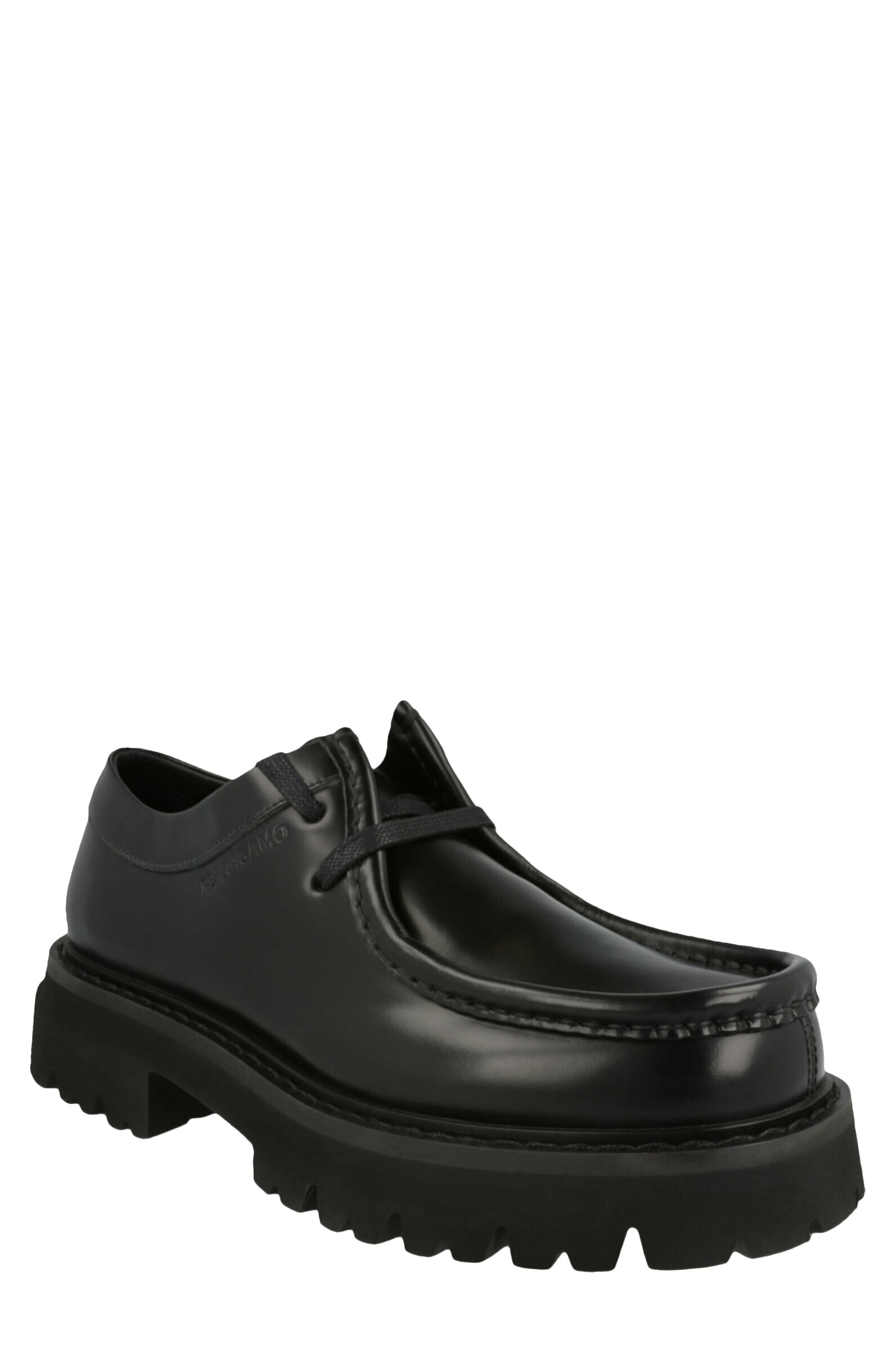 FERRAGAMO Deroy Lug Sole Dress Shoe