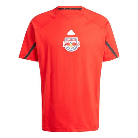 Men's adidas Red New York Red Bulls 2024 Travel Raglan T-Shirt