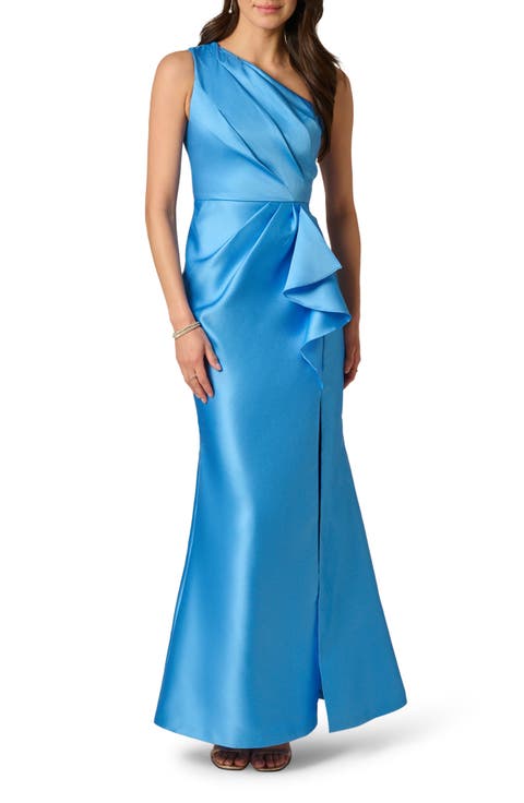 One-Shoulder Mikado Gown