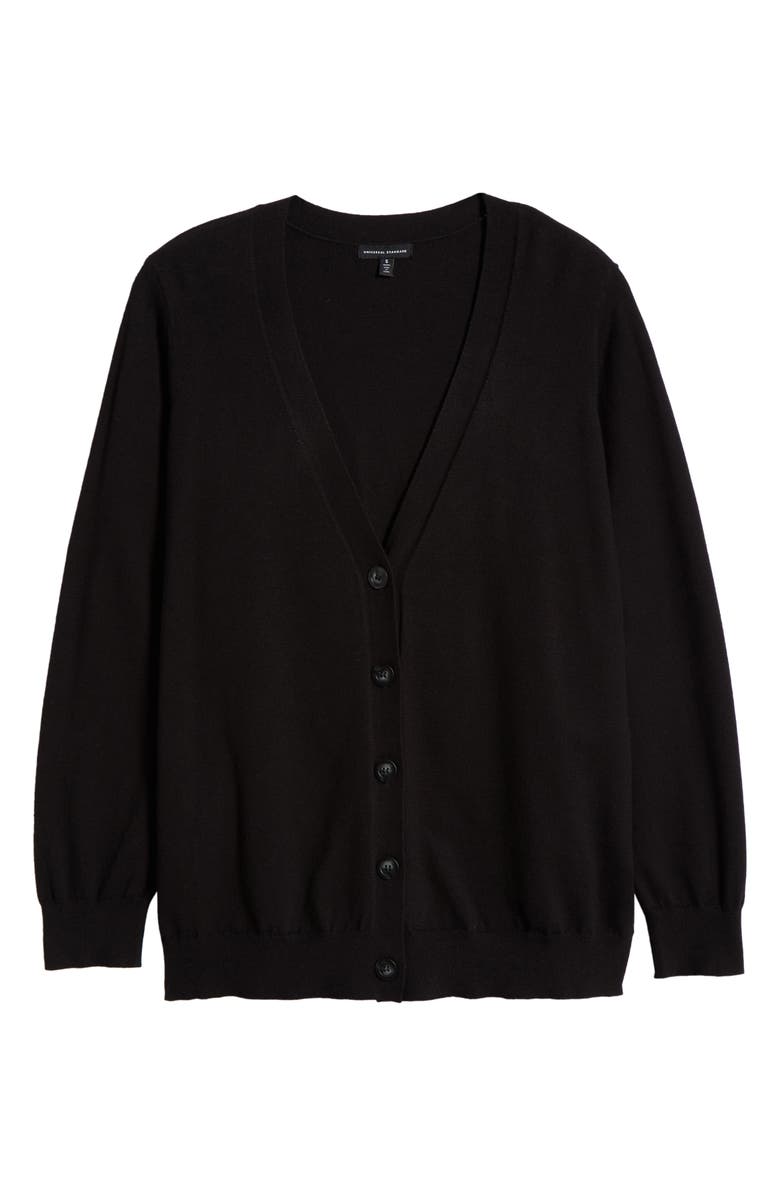 Universal Standard Cosmo Cardigan, Alternate, color, Black