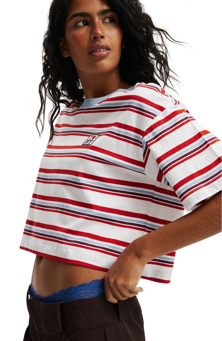 Cotton On Women's Lcn Cropped Boxy Graphic Tee, Alternate, color, 