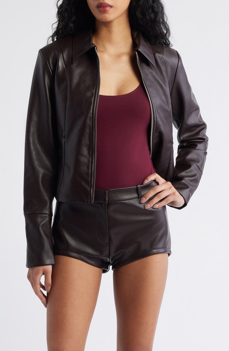 ARTLESS FOREVER Alba Faux Leather Jacket, Main, color,